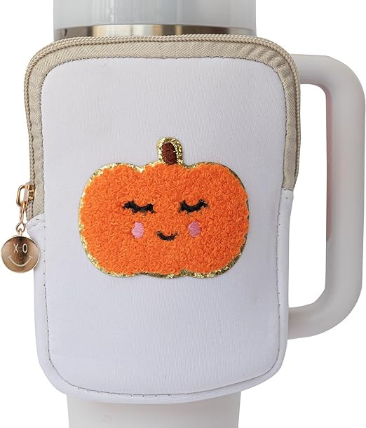 Preppy Stuff Halloween Patch Water Bottle Pouch For Yeti Rambler, Owala Tumbler, Stanley Tumblers... | Amazon (US)