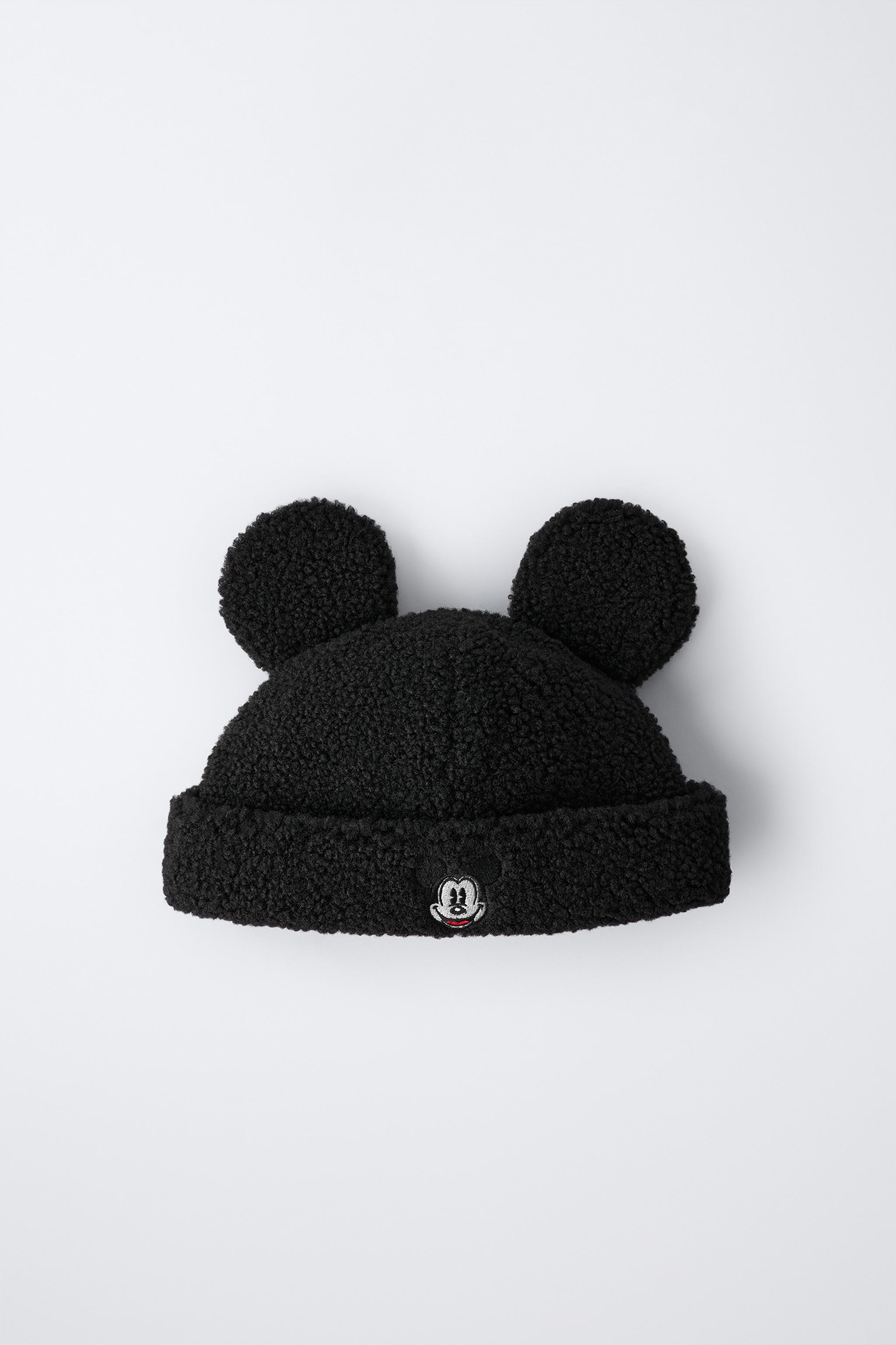 MICKEY MOUSE © DISNEY EMBROIDERED FAUX SHEARLING BEANIE | Zara UK