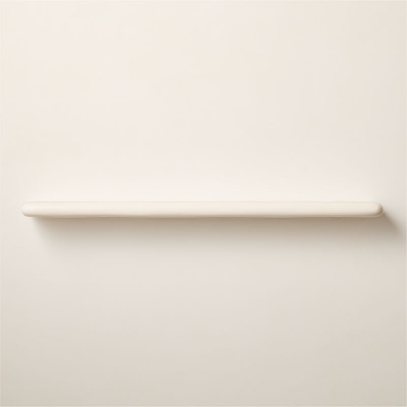 Bodene White Resin Wall Shelf 60" | CB2 | CB2