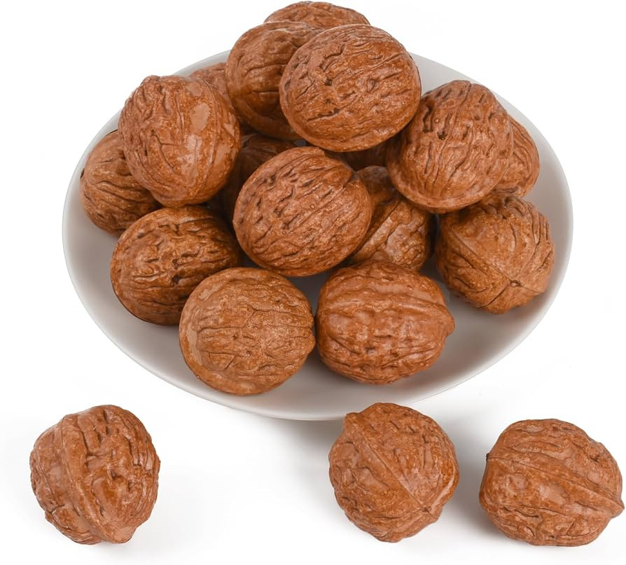 Fake Walnut Artificial Vegetables Simulation Walnuts Fake Vegetable for Home Kitchen Decoration T... | Amazon (US)
