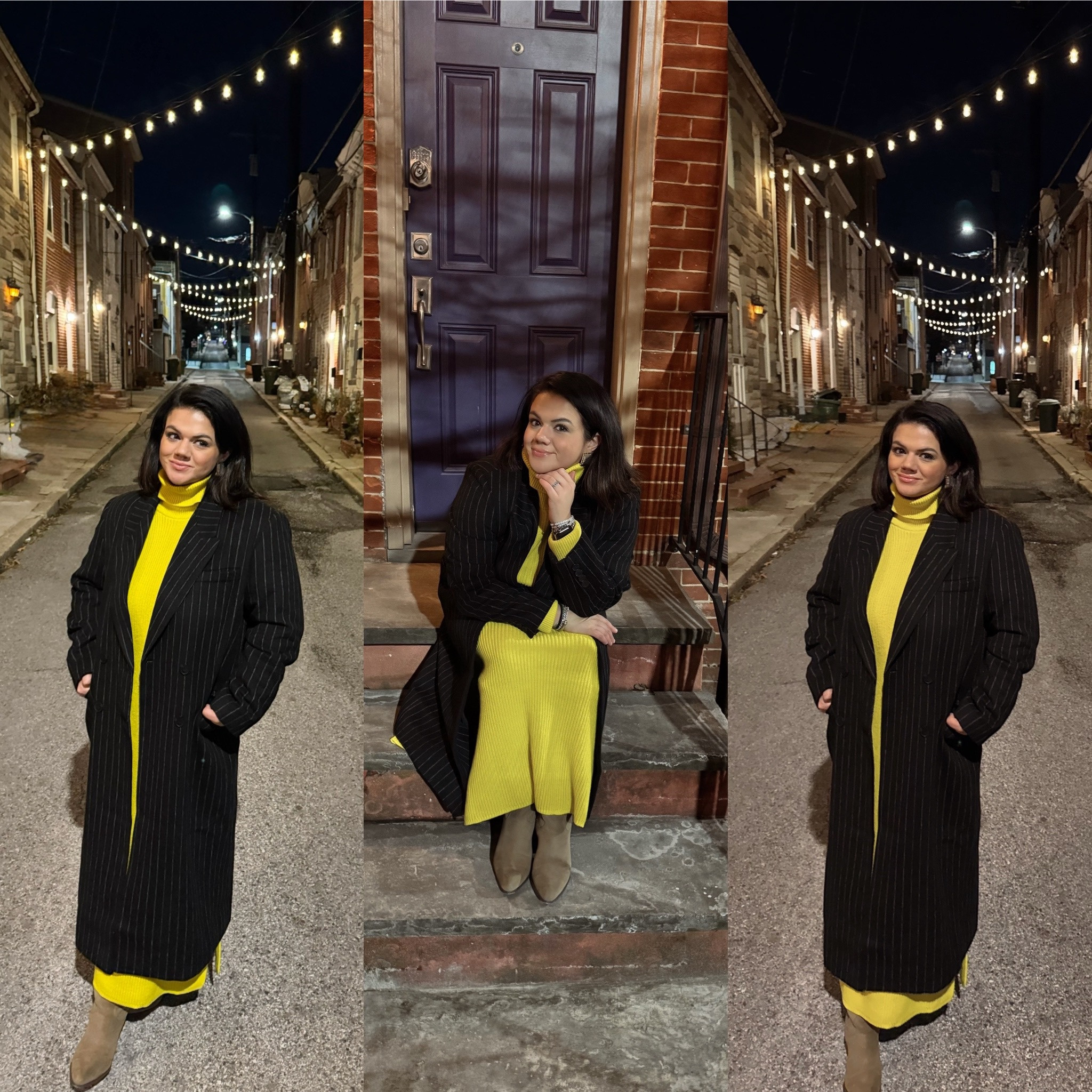 Shop my date night outfit at the links below. The best news of all is that the pinstripe jacket I have on here is currently over 60% off and under $100. This jacket does the job of keeping you warm even on the coldest of days. I also linked similar pinstripe coats that are majorly marked down right now too! 

#LTKStyleTip #LTKFindsUnder100 #LTKSaleAlert