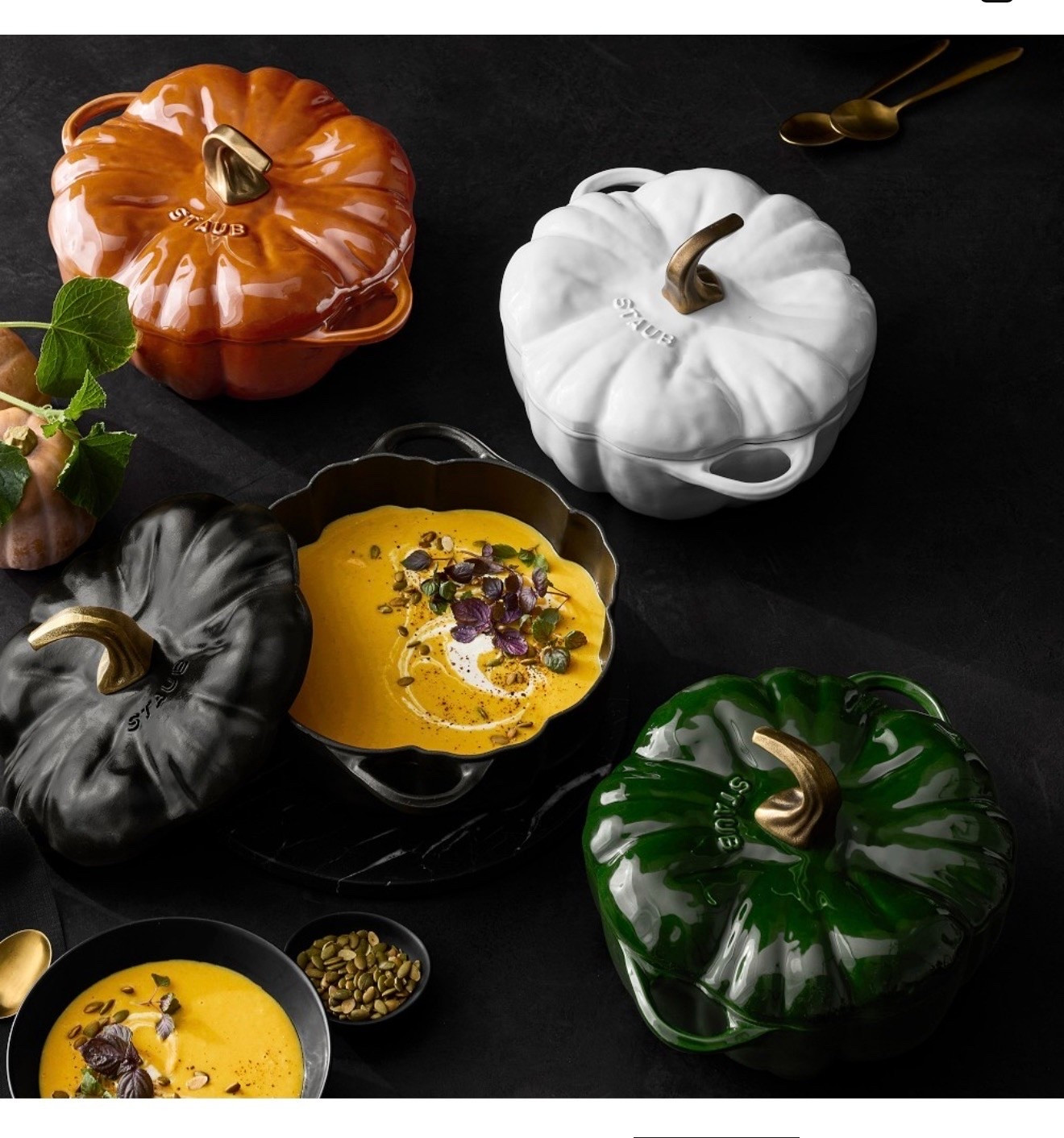 Staub Enameled Cast Iron Pumpkin Cocotte

Bake and serve individual portions of soups, casseroles or vegetables with these charming ceramic pumpkins. Inspired by the French heirloom Rouge Vif d'Etampes pumpkin – the same handsome variety used to depict Cinderella's carriage – they add a sculptural element to the tabletop

#LTKHome #LTKSeasonal #LTKfoodie