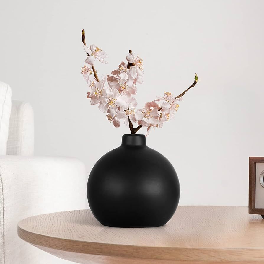 Ceramic Vase-Dry Flower Vases for Home Decor Flower Vase for Modern Farmhouse,Living Room Decorat... | Amazon (US)