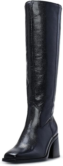 Vince Camuto Women's Sangeti Stacked Heel Knee High Boot Fashion | Amazon (US)