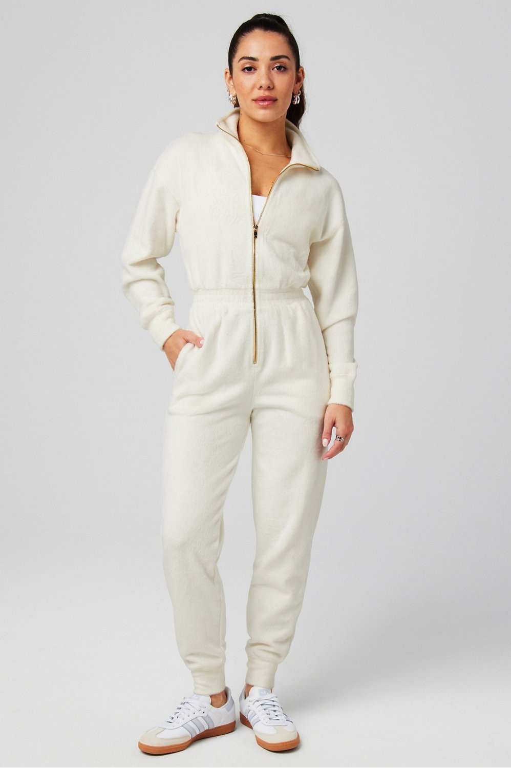 Cozy Cord Zip Onesie | Fabletics