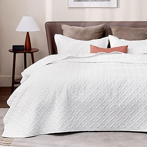 Bedsure White Quilts for King Size Bed - Reversible King Quilt Bedspreads King Size Coverlet Set ... | Amazon (CA)