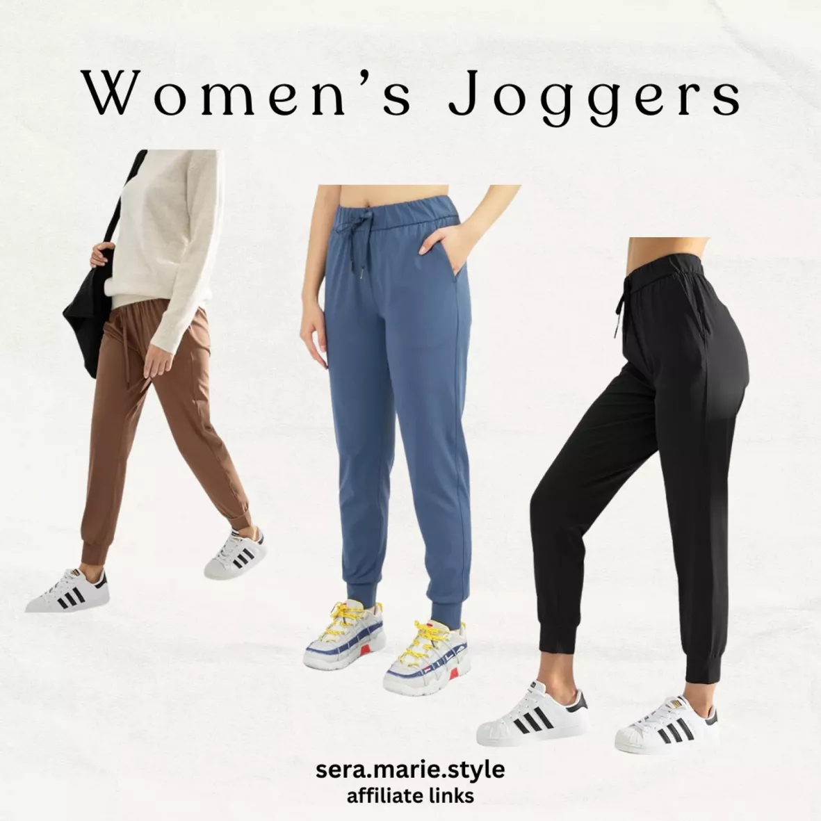 AJISAI Women's Joggers Pants Drawstring Running Sweatpants with