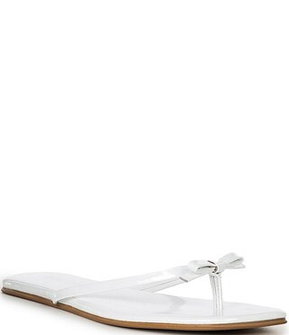 Jeffrey CampbellAt-Peace Patent Leather Bow Flip Flop Sandals | Dillard's