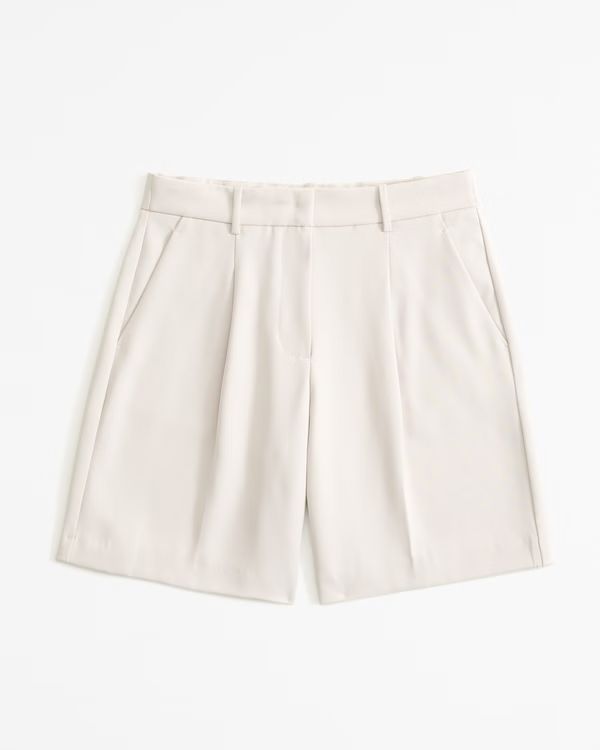 Mid Rise Tailored Short | Abercrombie & Fitch (UK)