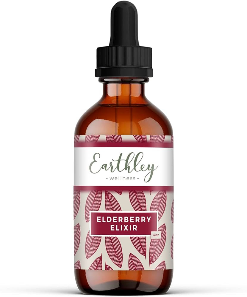 Earthley Elderberry Herbal Extract, Made with 100% Organic Ingredients, Concentrated Formula, Imm... | Amazon (US)