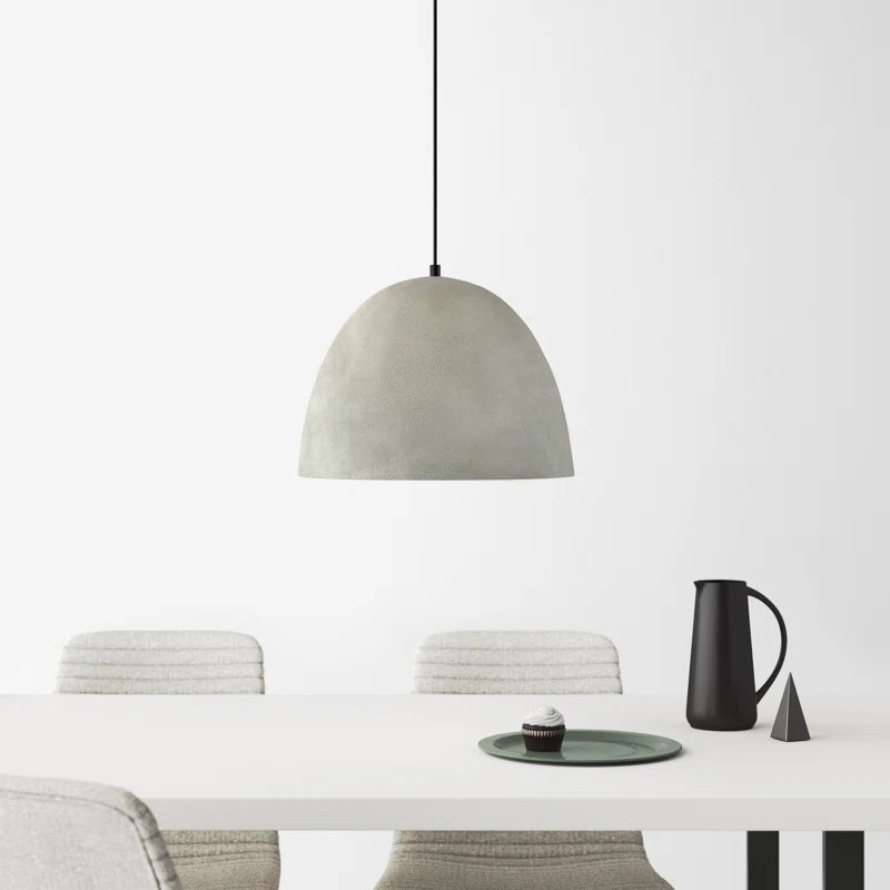 Kristen 1 - Light Matte Black Single Pendant | Wayfair North America
