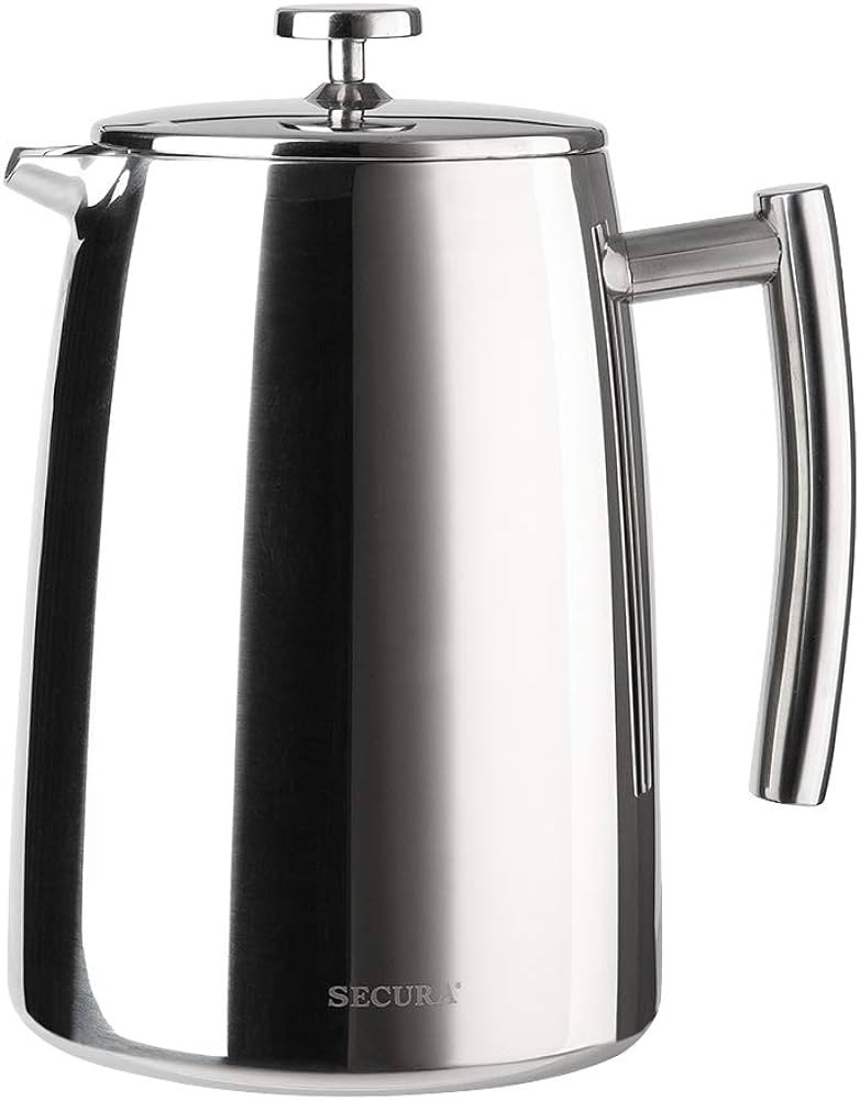 Secura French Press Coffee Maker, 50-Ounce, 304 Stainless Steel Insulated Coffee Press with Extra... | Amazon (US)