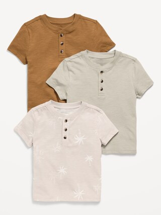 Short-Sleeve Henley T-Shirt 3-Pack for Toddler Boys | Old Navy (US)