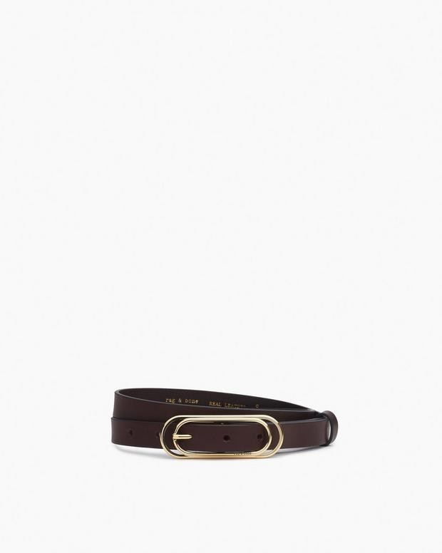 Duo Rounded Rebound Leather Belt | rag & bone