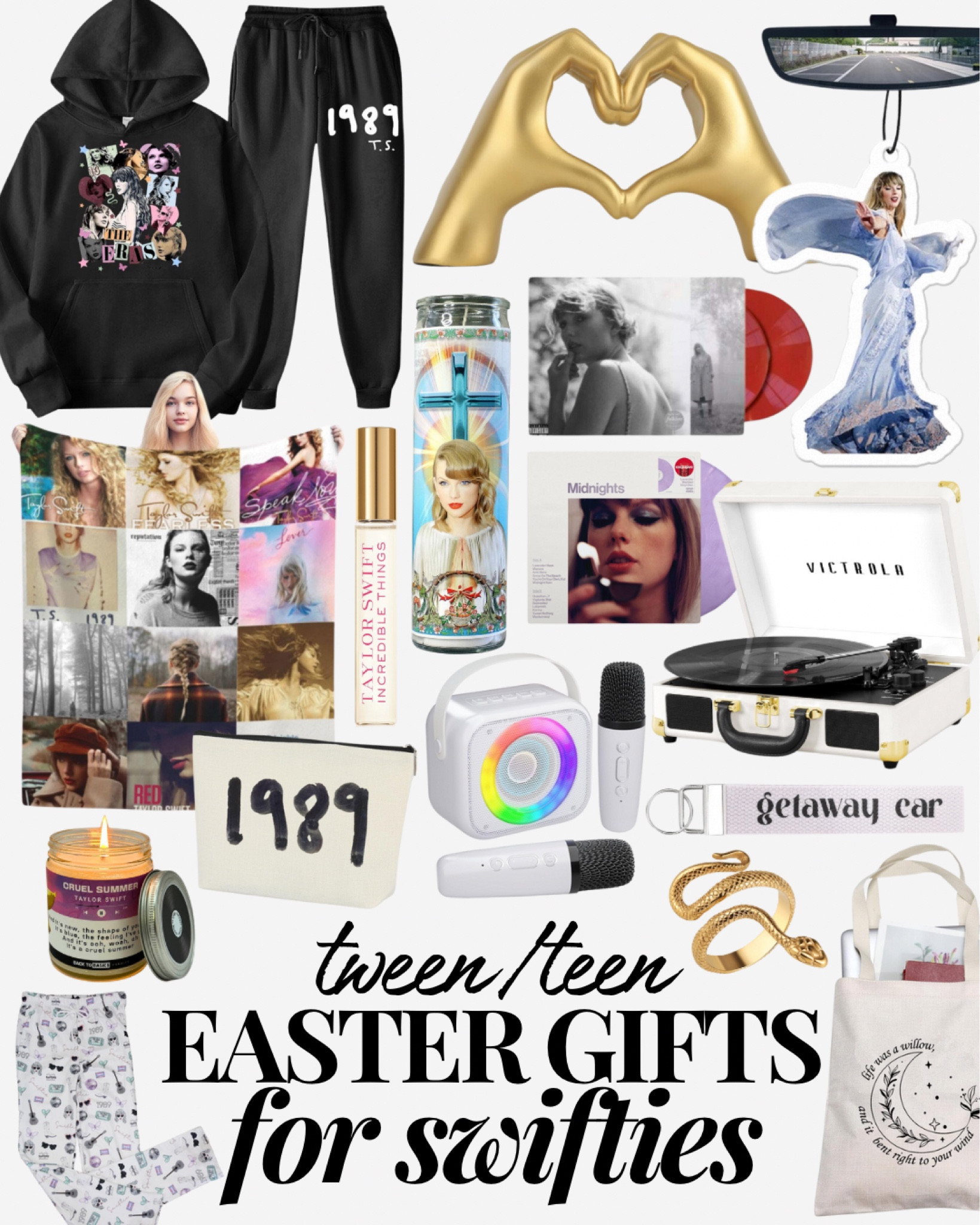 Taylor Swift Merch for Super Fans: Clothes, Music, & More! ✨

Looking for the ultimate Taylor Swift merch for your teenage fan? Look no further! This curated collection of clothes, music, and accessories will have them singing their hearts out.  Shop now and show your Swiftie pride! #TaylorSwift #Merch Taylor swift Easter basket, Taylor swift Easter gift

Taylor Swift party favors, Taylor Swift themed birthday party, Taylor Swift birthday party, Taylor Swift birthday party ideas, Taylor Swift party, Taylor Swift birthday, Taylor swift birthday cake, Taylor Swift cake

#founditonamazon Taylor swift Christmas, taylor swift gifts, Taylor swift merch, Taylor swift advent calendar, Taylor swift bracelets, Taylor swift outfits, Taylor swift blanket, Taylor swift vinyl

#LTKHoliday #LTKGiftGuide

Follow my shop @LetteredFarmhouse on the @shop.LTK app to shop this post and get my exclusive app-only content!

#liketkit 
@shop.ltk
https://liketk.it/4qeW3

#LTKfindsunder50

#LTKKids #LTKFindsUnder50 #LTKParties