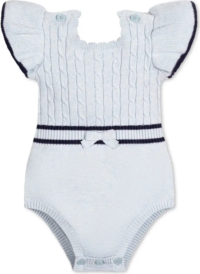 Hope & Henry Baby Organic Flutter Sleeve Sweater Romper, Infant | Nordstrom | Nordstrom