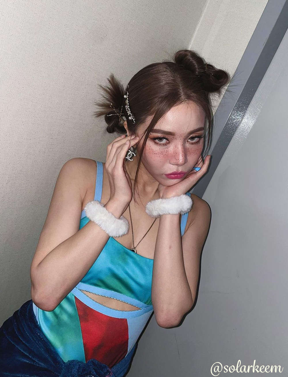 Sun Dresses Graduation Dress Grad Dresses Knit Fabric 13 going on 30 Multicolor Cut-out Dress | Cider