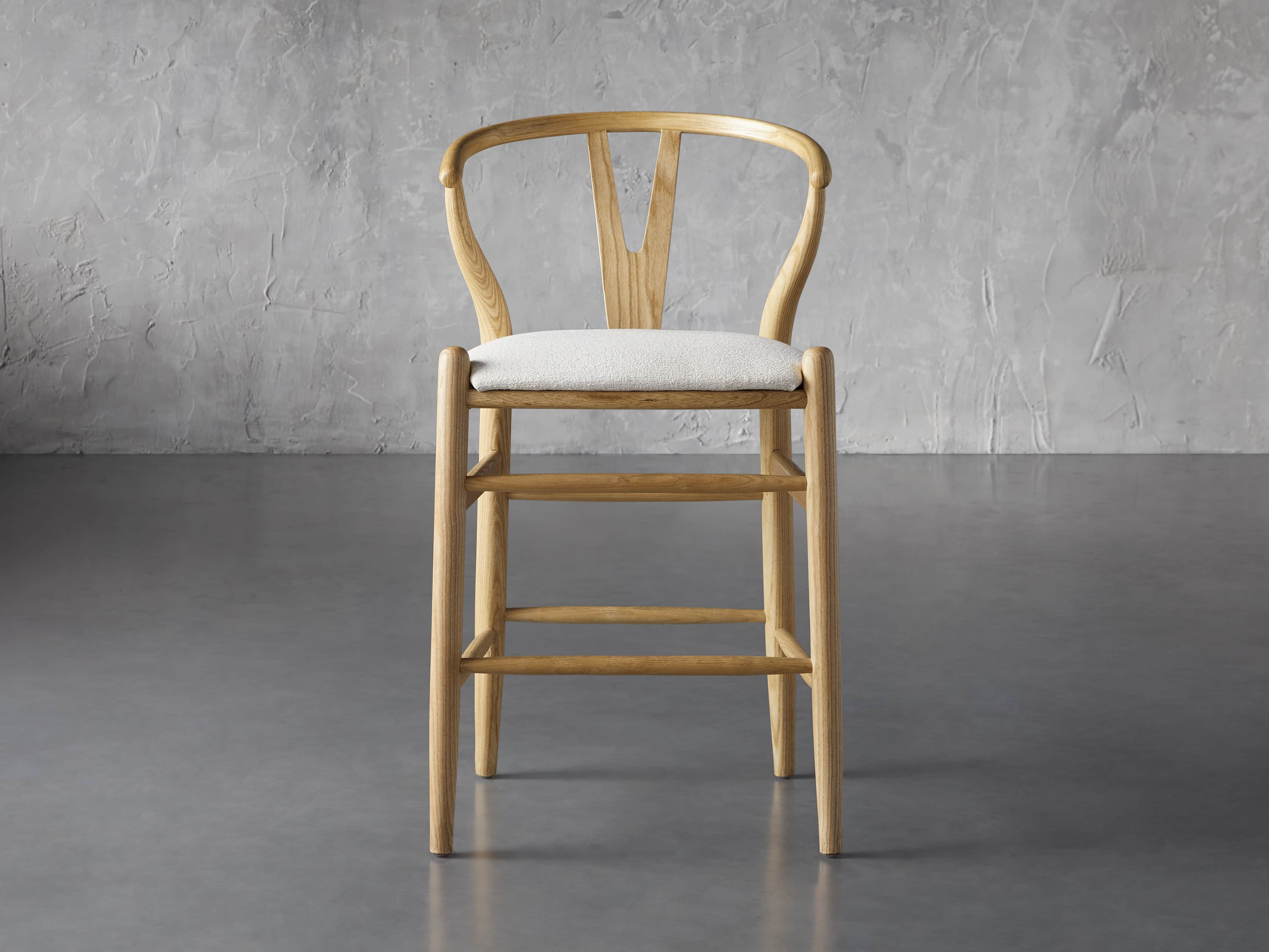 Robin Wishbone Counter Stool in Natural | Arhaus
