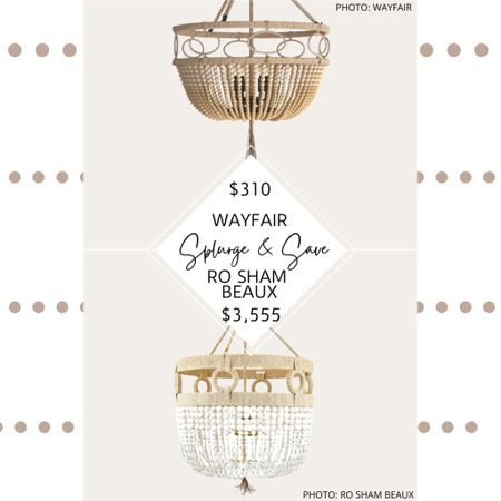 🚨Updated Find🚨 If these lights look familiar, it’s very possible you’ve seen Ro Sham Beaux’s beaded chandeliers before. From Pinterest to magazines, they are THE coastal luxury lighting; a perfect example of this is Ro Sham Beaux’s Frankie Malibu Beaded Chandelier. It features draped beads, a hemp-wrapped frame, a hemp tassel, and is 24" wide.

Wayfair’s Jetter 4-Light Drum Chandelier has an almost perfect 5-star rating and also features draped beads.  It has a rope-wrapped frame, is 24" wide, and has a rope tassel hanging from the middle of the fixture.

#roshambeaux #wayfair #lighting #chandelier #beadedchandelier #kitchen #diningroom #light #coastal #homedecor #decor #design #lookforless #dupe #lookalike #luxuryforless #luxury #boho.  Ro Sham Beaux Frankie Malibu chandelier dupe. Ro Sham Beaux look for less. Beaded chandelier. Hemp chandelier. Draped beaded chandelier, beaded chandelier, beaded semi-flush mount, draped beaded semi-flushmount, hemp wrapped chandelier, rope chandelier, beaded tassel chandelier. Decorating on a budget. Home decor. Lighting dupes. Coastal lighting. Modern traditional. Transitional.  Living room lighting. Kitchen lighting. Bedroom lighting. Dining room lighting. 

#LTKsalealert #LTKhome #LTKstyletip