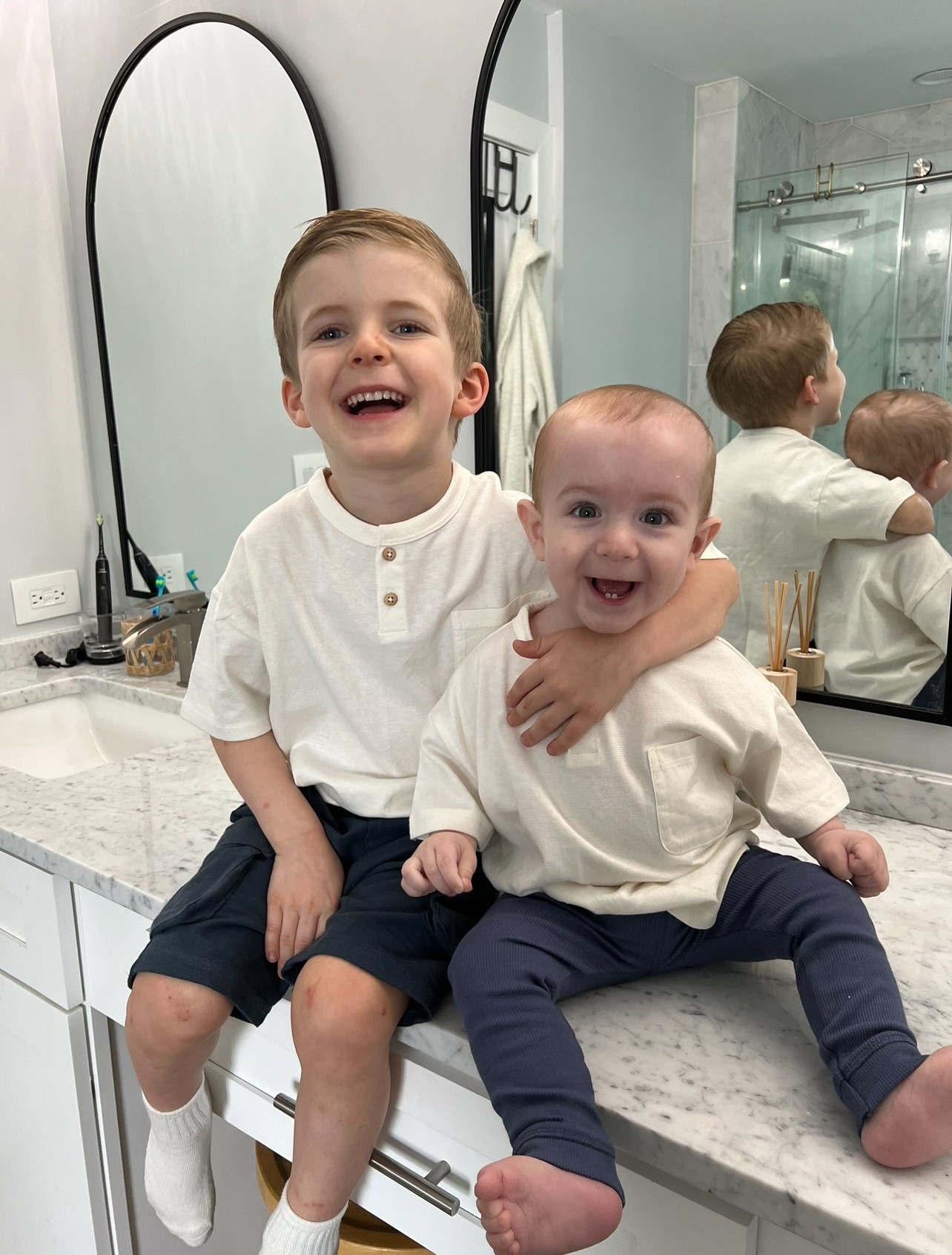  Brothers matching outfits, baby boy outfit, toddler boy outfit, H&M kids 

#LTKBaby #LTKFamily #LTKKids