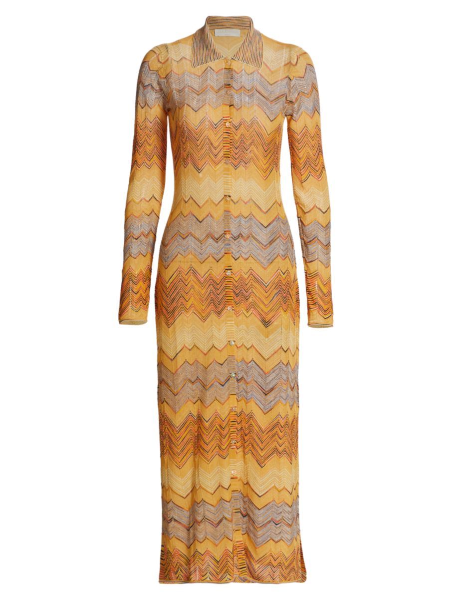 Mariela Chevron Knit Midi Dress | Saks Fifth Avenue