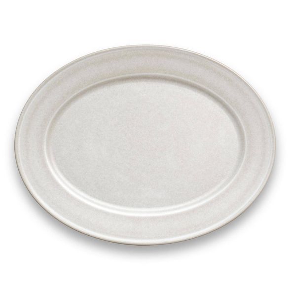 17" x 13" Melamine and Bamboo Serving Platter White - Threshold™ | Target