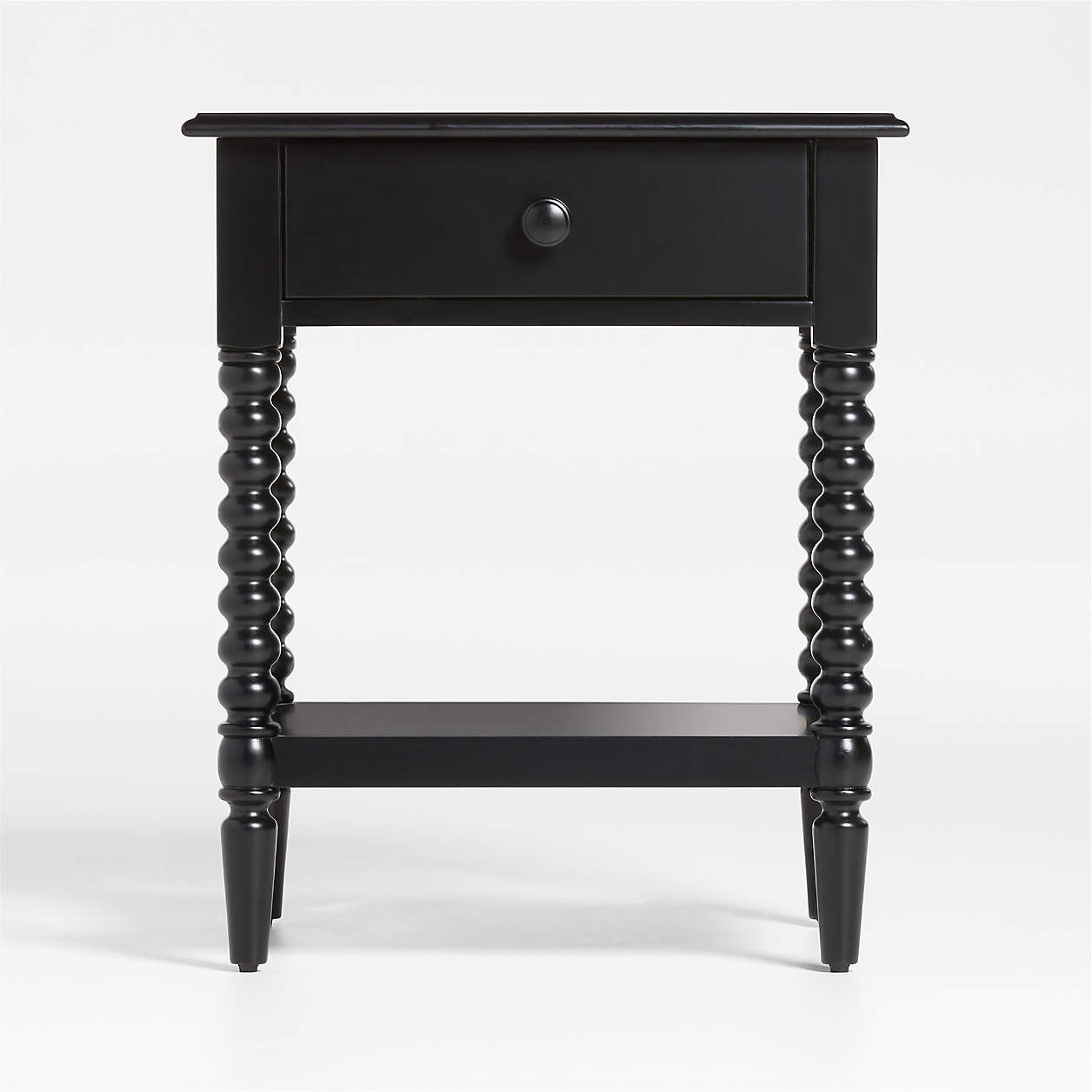 Jenny Lind White Wood Spindle Kids Nightstand with Drawer + Reviews | Crate & Kids | Crate & Barrel
