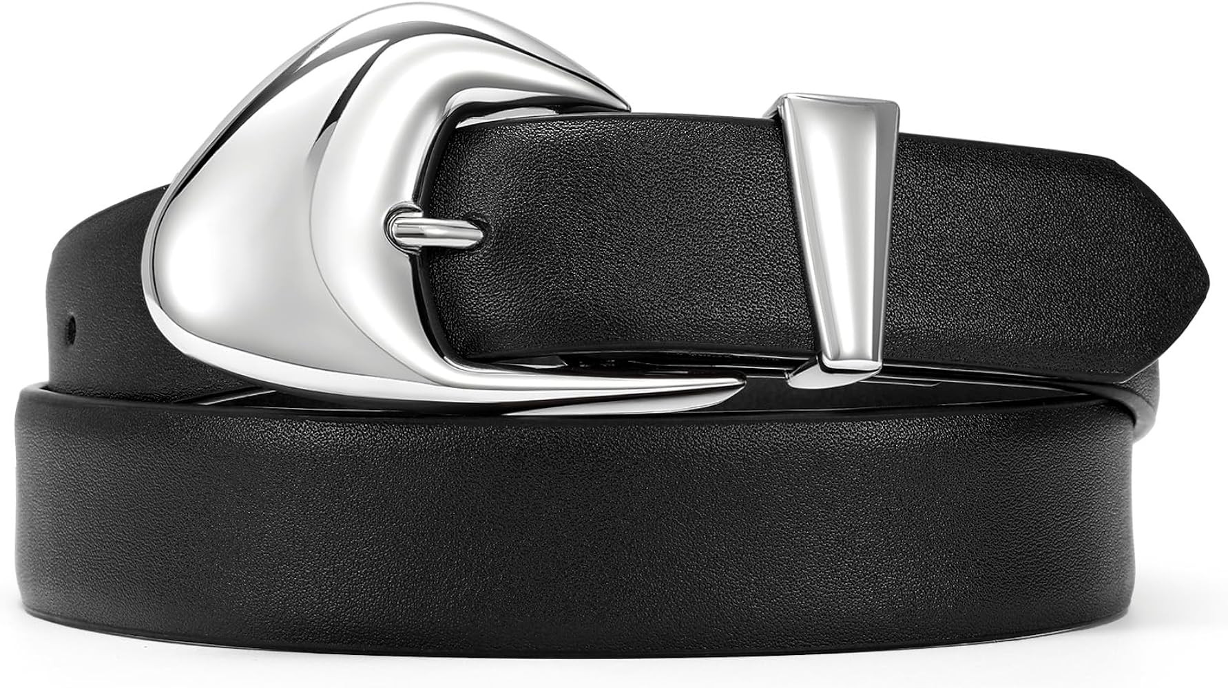 SUOSDEY Women Leather Belt for Jeans Pants, Fashion Ladies Dress Belt with Gold Silver Buckle, 1.... | Amazon (CA)