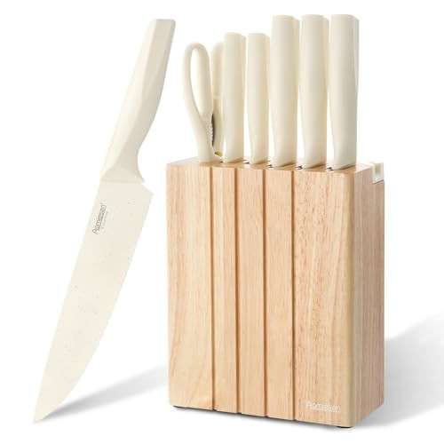 Premium Quality 8-Piece Knife Set with Block, Lightweight and Strong, ﻿ Ergonomic Handles for Home,Dishwasher Safe ﻿ | Amazon (US)