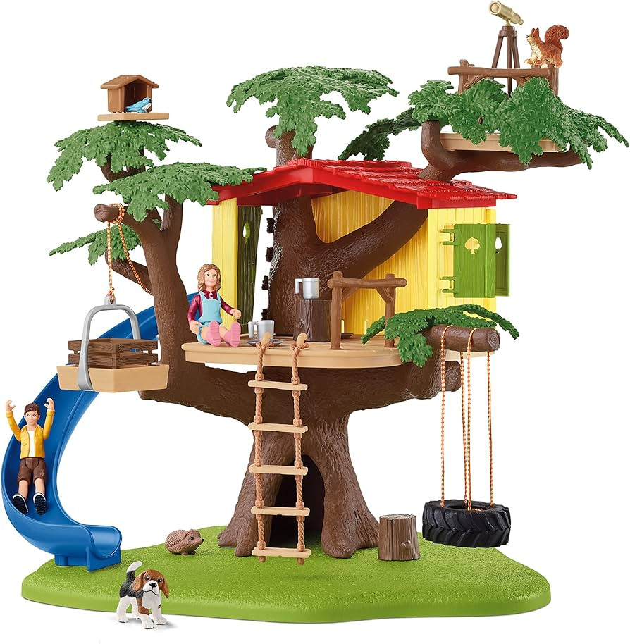 Schleich Farm World — Adventure Tree House Playset, 60-Piece Detailed Tree House Play Set with ... | Amazon (US)