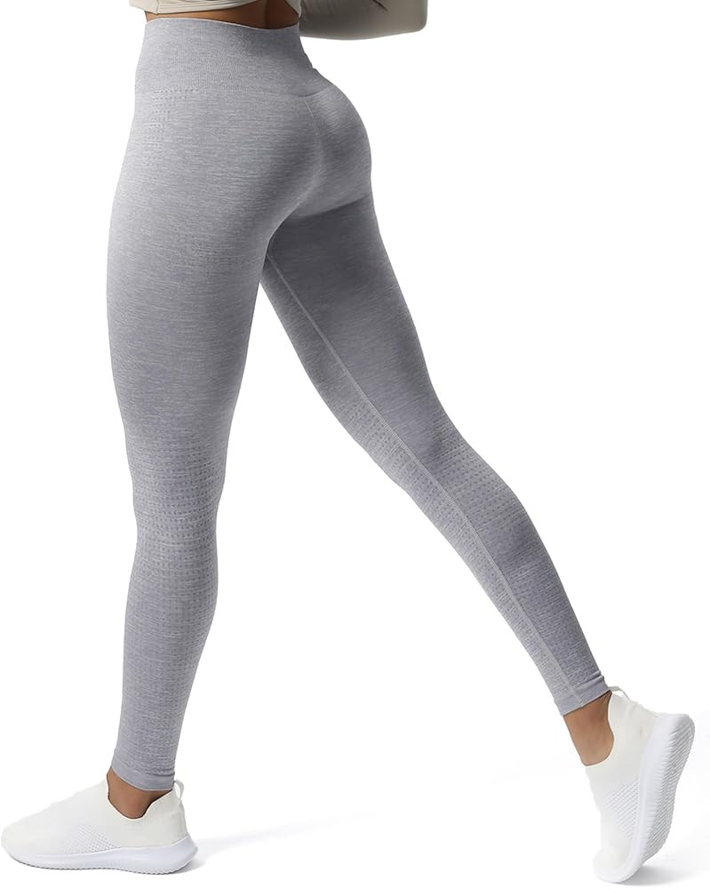 Aoxjox Women's High Waist Workout Gym Vital Seamless Leggings Yoga Pants | Amazon (US)