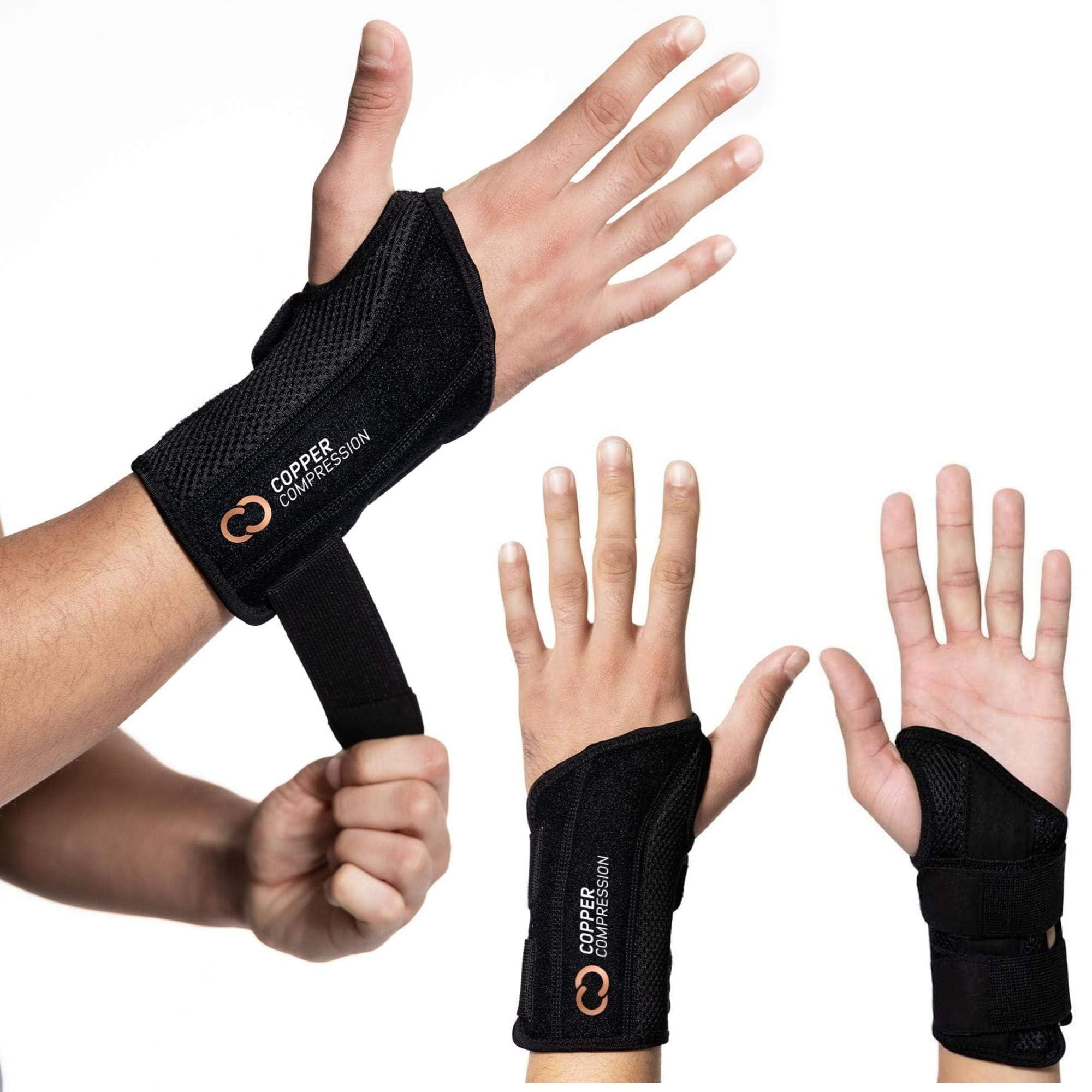 Copper Compression Advanced Wrist Brace - Copper Infused Adjustable Orthopedic Support Splint for... | Amazon (US)