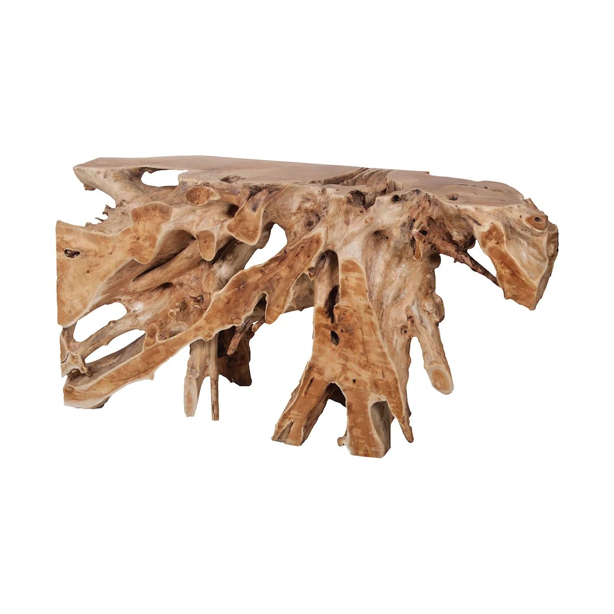 Teak Root Console Table in Natural | Burke Decor