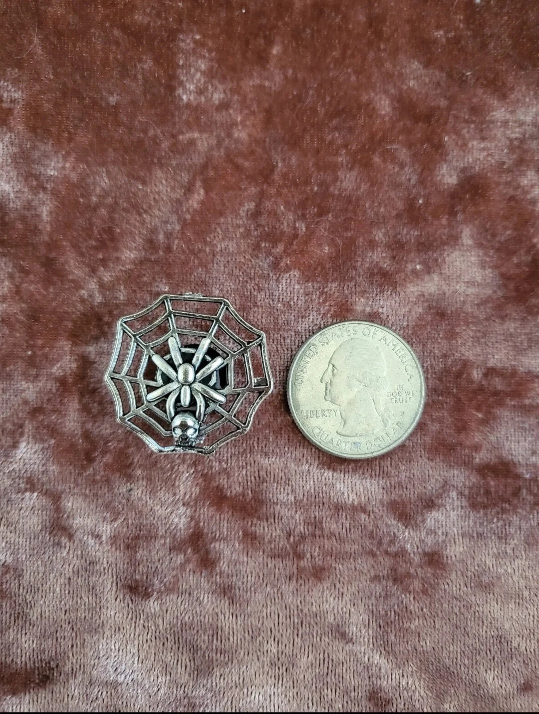 GOTH 'shoe Charm' Silver-toned Spider Web Charm - Etsy | Etsy (US)