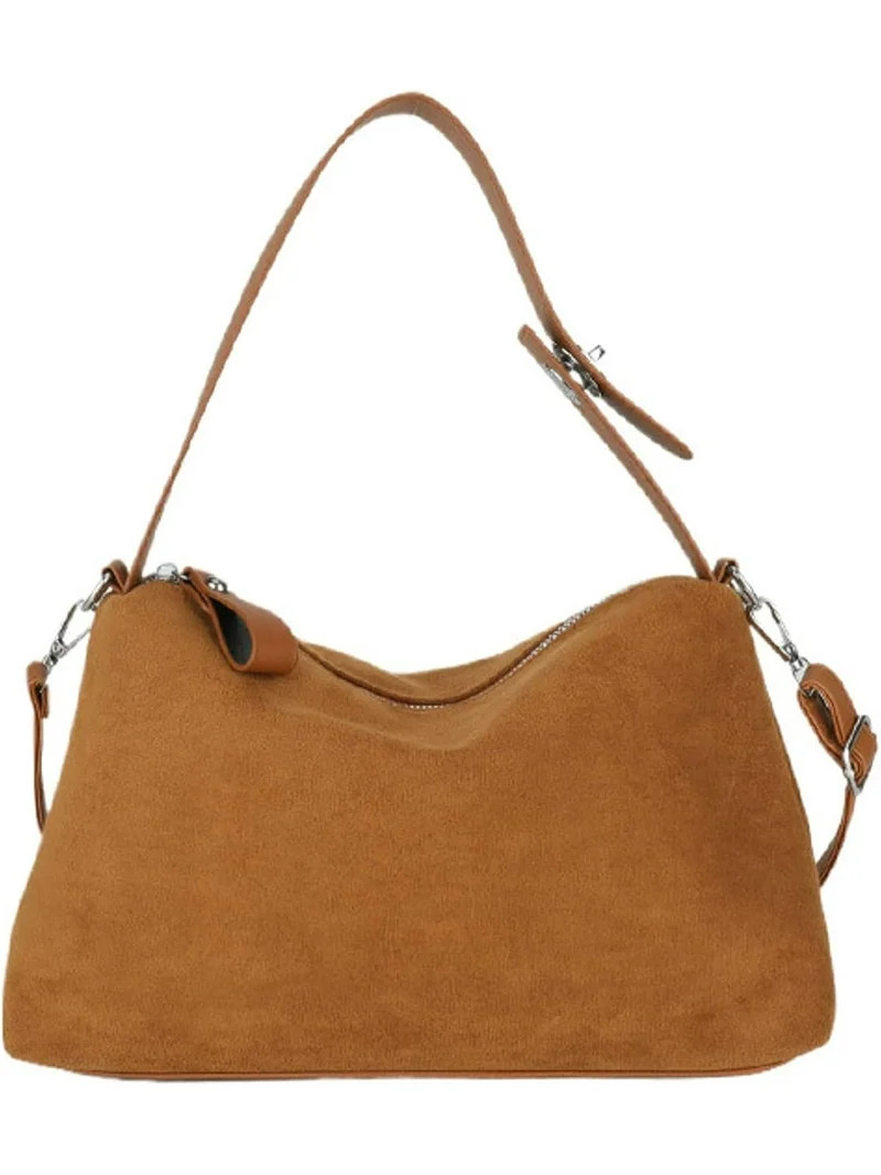 CoCoMangos Women Suede Tote Bag Vintage Velvet Crossbody Bag Shoulder Bag Fall Winter Handbag Pil... | Walmart (US)