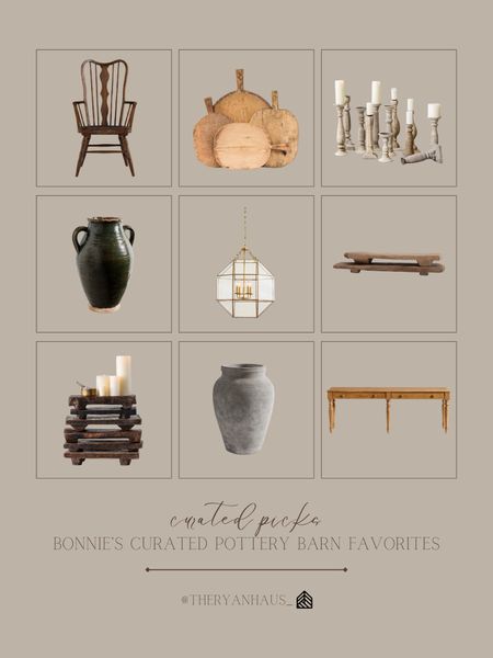 Pottery Barn has some really pretty primitive and rustic inspired pieces right now. I love these wood risers, and this high back Windsor style dining chair is so pretty! 

#LTKstyletip #LTKhome