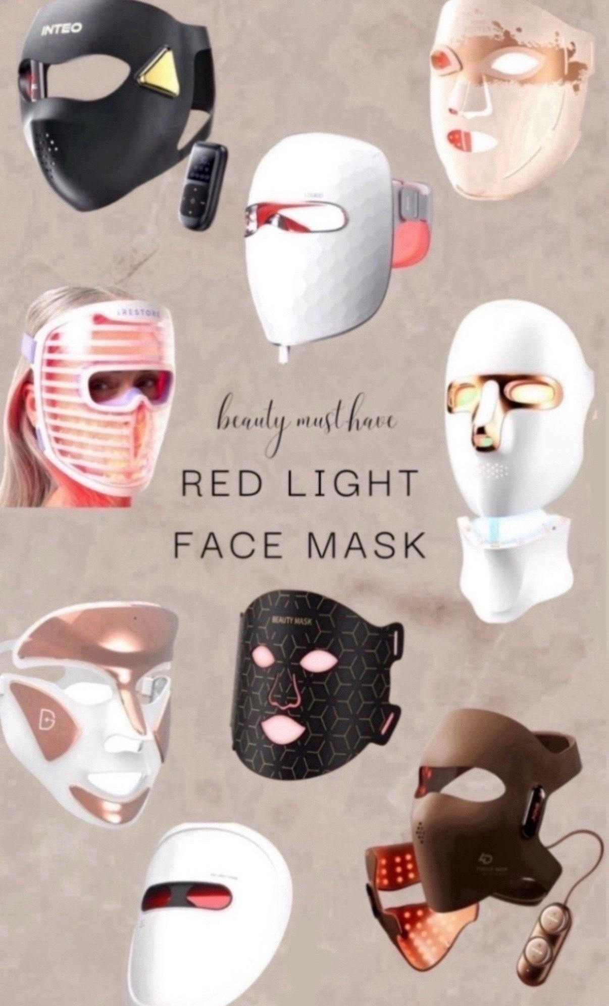 most loved face masks 
anti aging red light masks