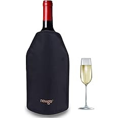 NEWGO Wine Cooler Sleeve Reusable Wine Bottle Cooler Flexible Wine Ice Pack Sleeve Keep Wine Cool... | Amazon (US)