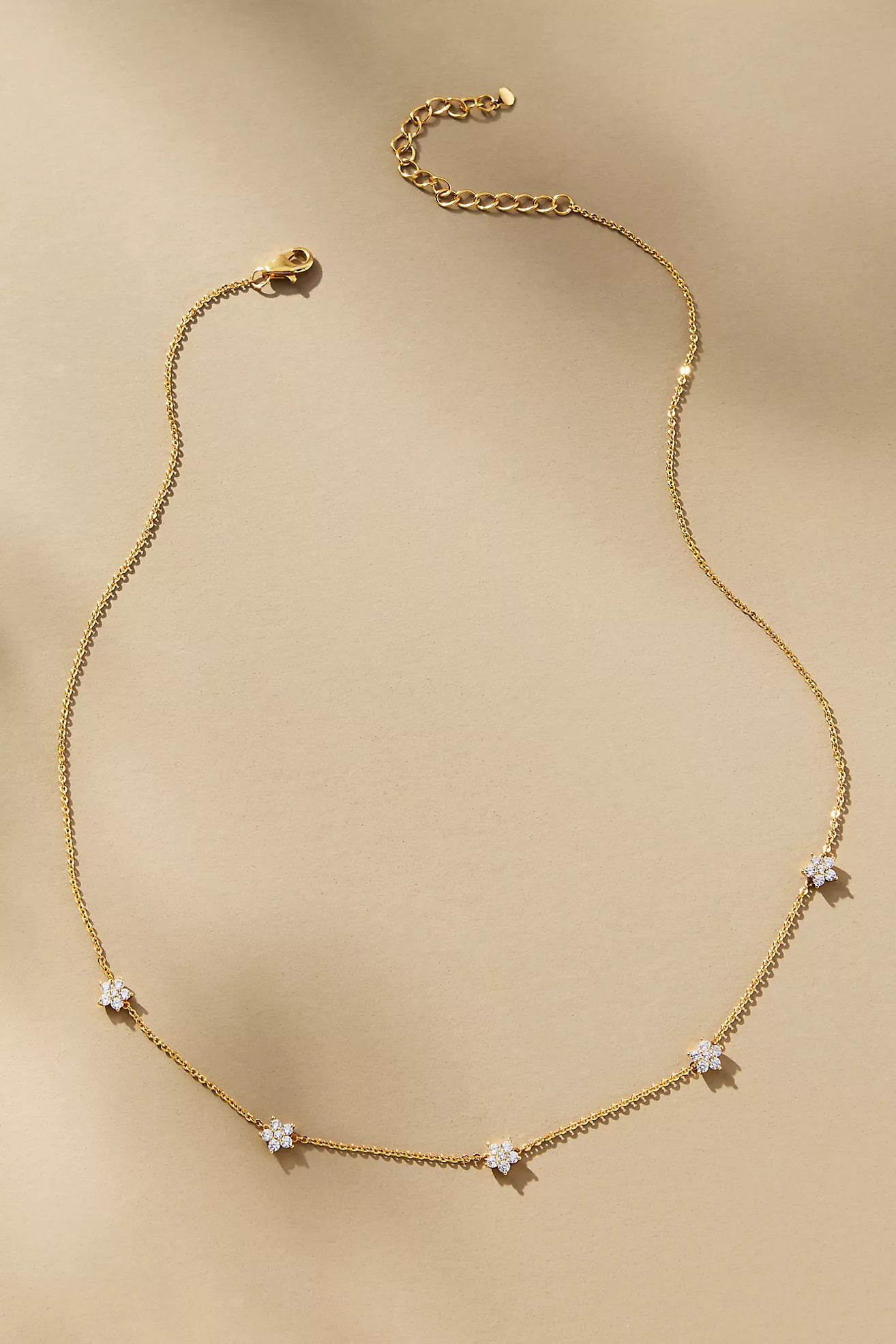 Spaced Floral Necklace | Anthropologie (US)