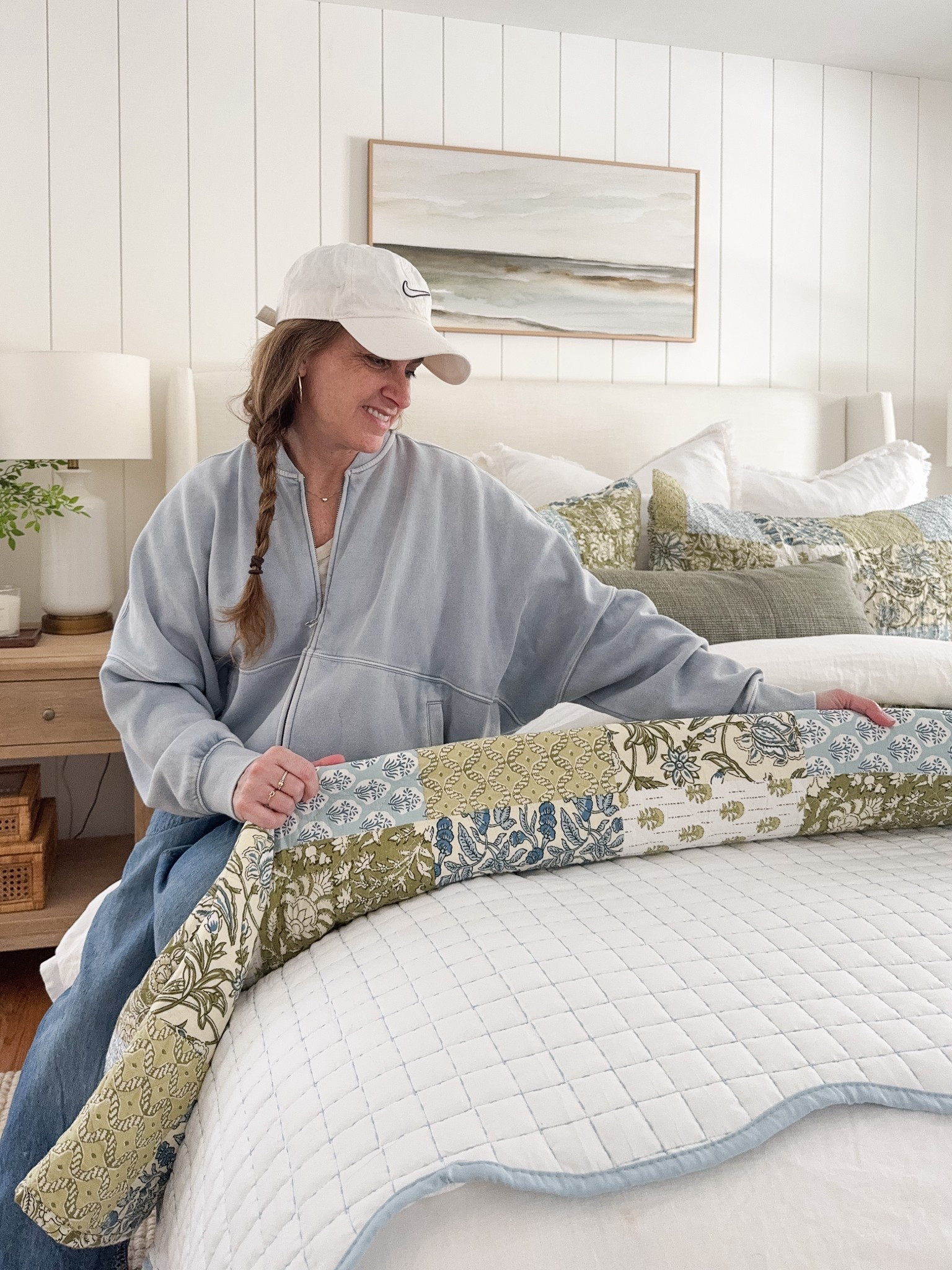A cozy and welcoming coastal Amazon bedroom 🤍 This linen bedding has the prettiest floral pattern—and it’s such a great price point! It comes in several color options and washes well. Other highlights? Our table lamps and these spring throw pillows! 

#LTKHome