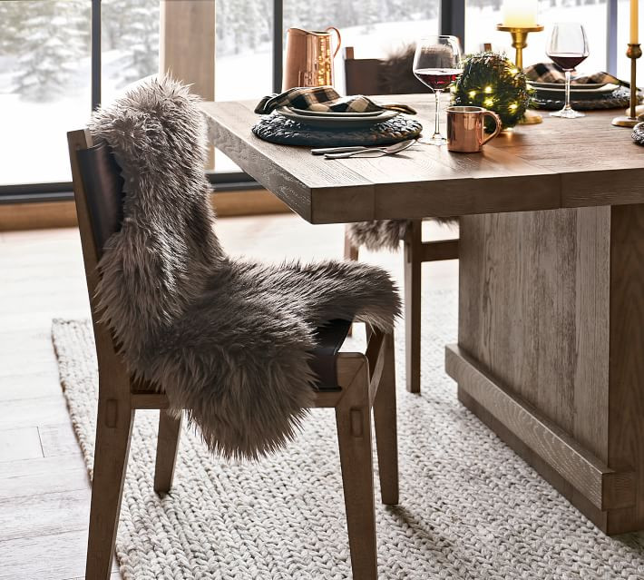 Luxe Faux Fur Hide, 24 x 35"", Ivory | Pottery Barn (US)