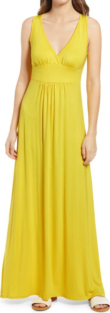 V-Neck Jersey Maxi Dress | Nordstrom