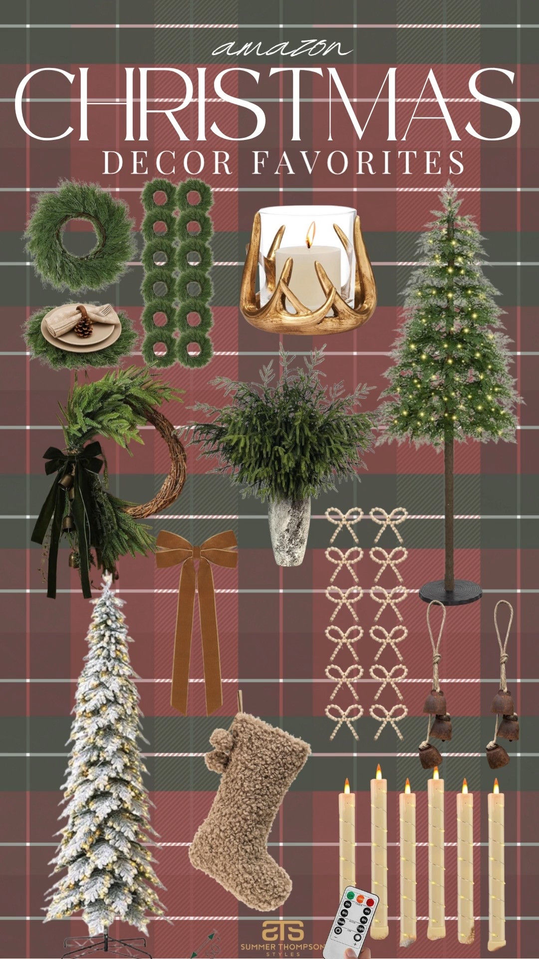 Loving all these affordable Christmas finds! 

Greenery. Placemats. Tree. Candles. Wreath. Bow ornaments. Flocked tree. Stockings. Velvet bows  

#LTKFindsUnder100 #LTKHoliday #LTKHome