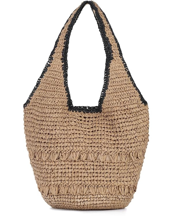 Oweisong Summer Purse for Women 2026 Straw Handbag Tote Bag Trendy Woven Bucket Beach Shoulder Ba... | Amazon (US)