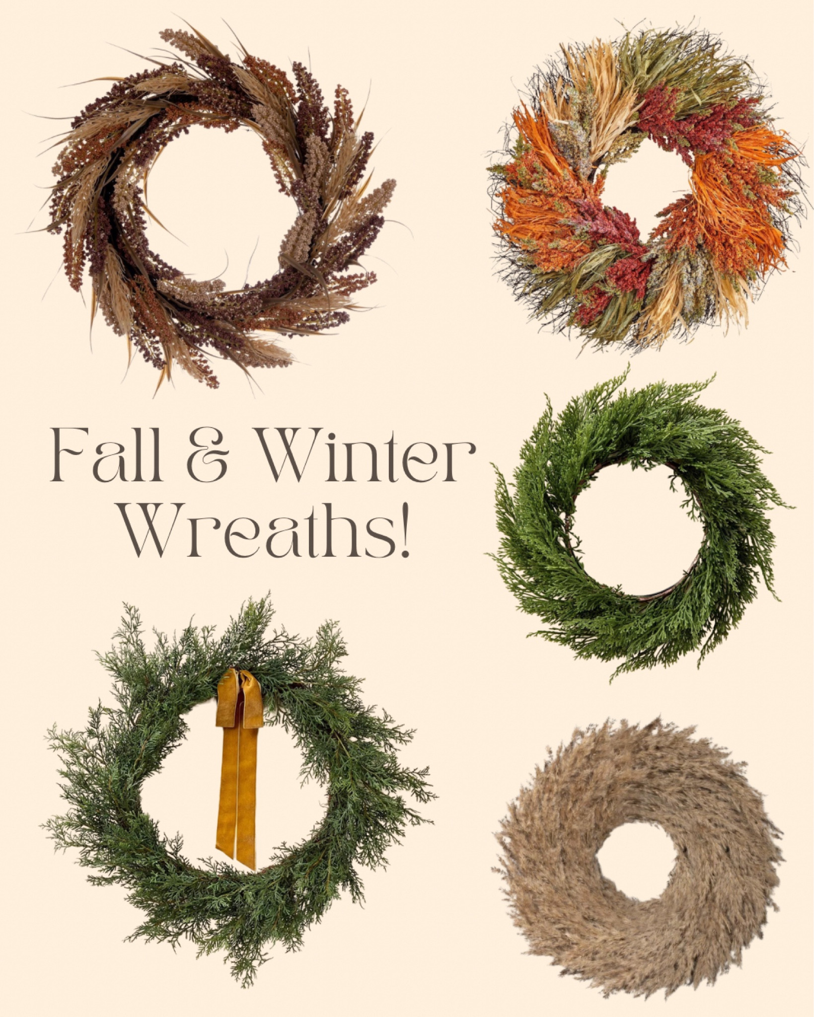 The prettiest door wreaths for fall and winter!

#LTKHome #LTKHoliday #LTKSeasonal