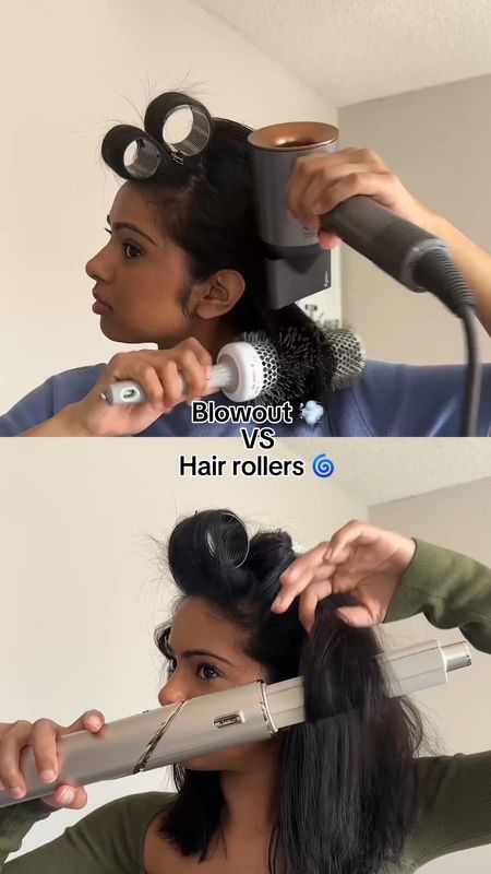 Blowout vs hair rollers, hairstyle tips, blow out, hair tips, easy hairstyles 

#LTKFestival #LTKVideo #LTKU