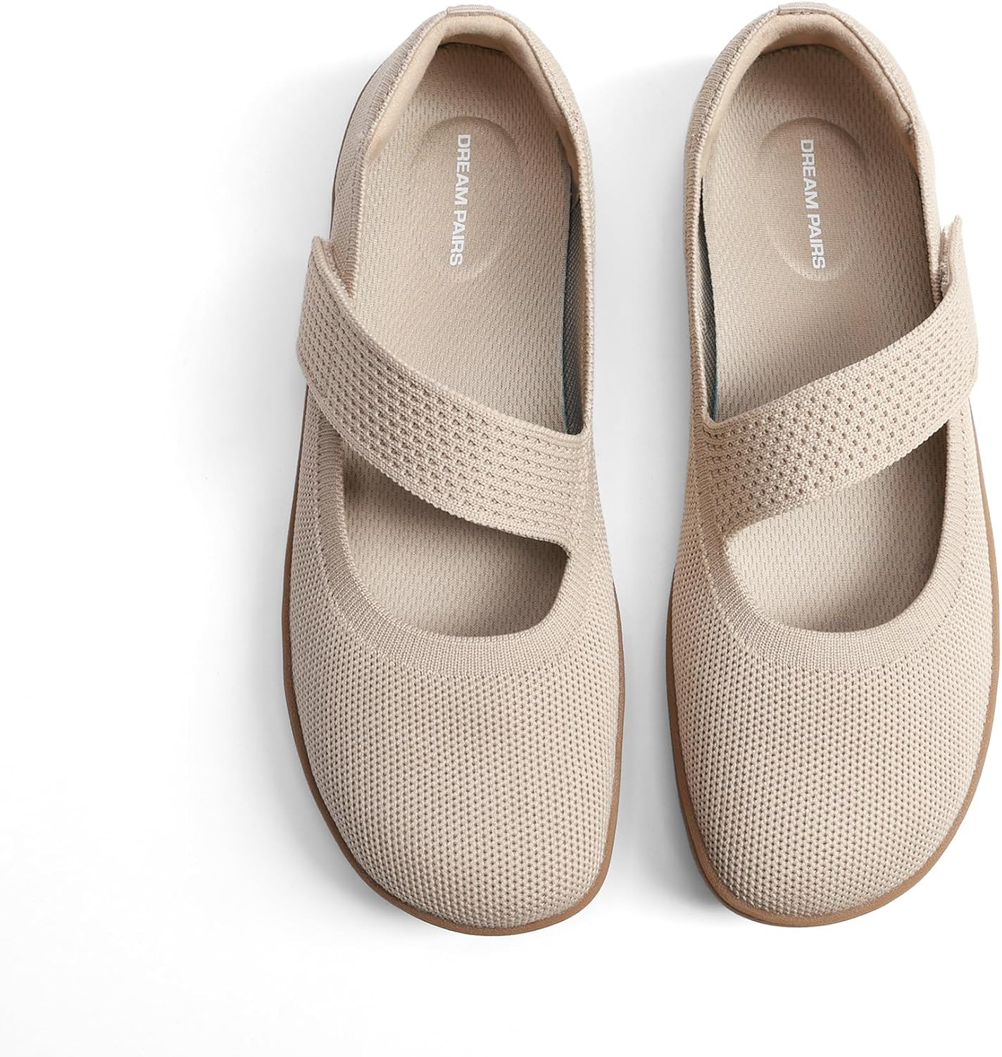 DREAM PAIRS Women's Mary Jane Wide Toe Ballet Flats | Amazon (US)