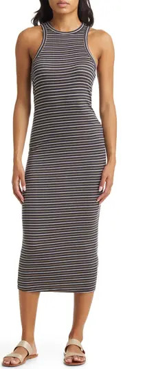 Billabong Young Love Stripe Sleeveless Midi Dress | Nordstrom | Nordstrom