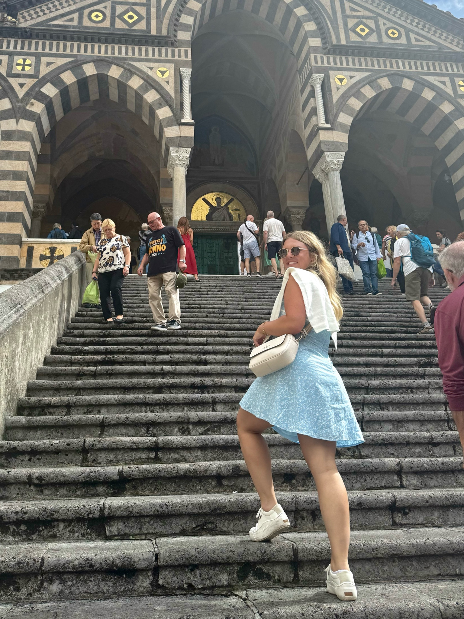 Amalfi coast travel fit 🍋

Italy, Italy honeymoon, Italy travel, Italy outfits, travel outfit, cute travel dress, honeymoon outfit, travel sneakers 

#LTKStyleTip #LTKShoeCrush #LTKTravel