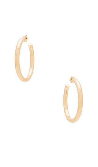 Melanie Auld Modern Hoop Earring in Gold | Revolve Clothing (Global)
